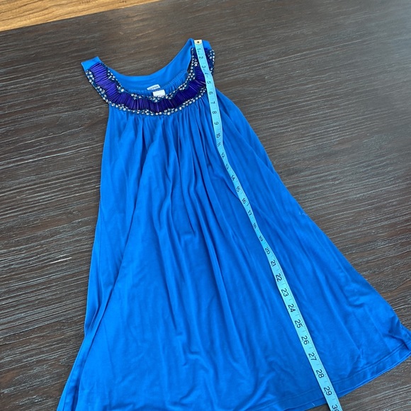 3/$15. Blue tunic style blouse by Easel. Size small made in the USA. - Picture 7 of 7